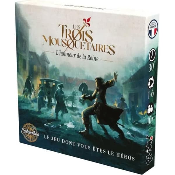 Brädspel - BLACKROCK - De 3 musketörerna - 35 kort - 1 till 6 spelare - 30 minuter
