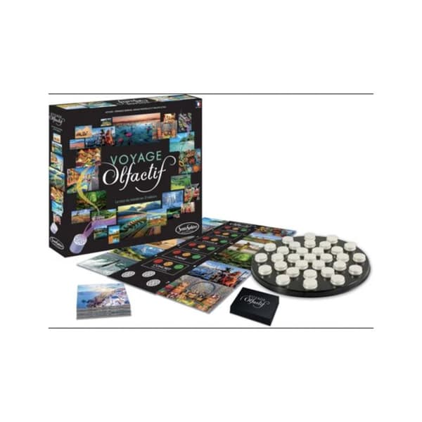 Brädspel - Sentosphere - Luktresa - 70 resebilder - 31 dofter - 1 spelplan