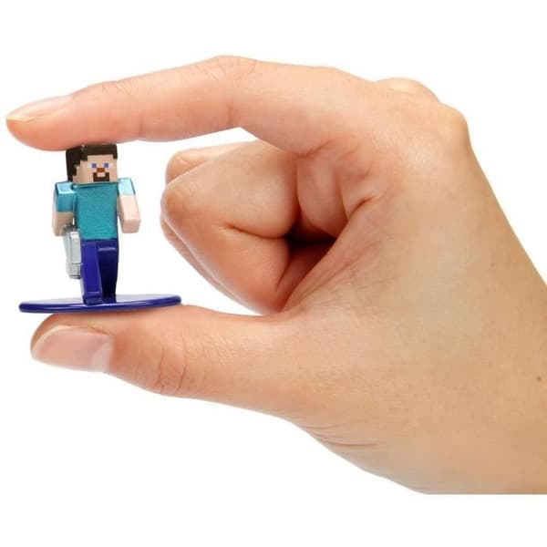 Minecraft Caves&amp;Cliffs Zestaw 18 metalliska figurer Nano Metalfigs