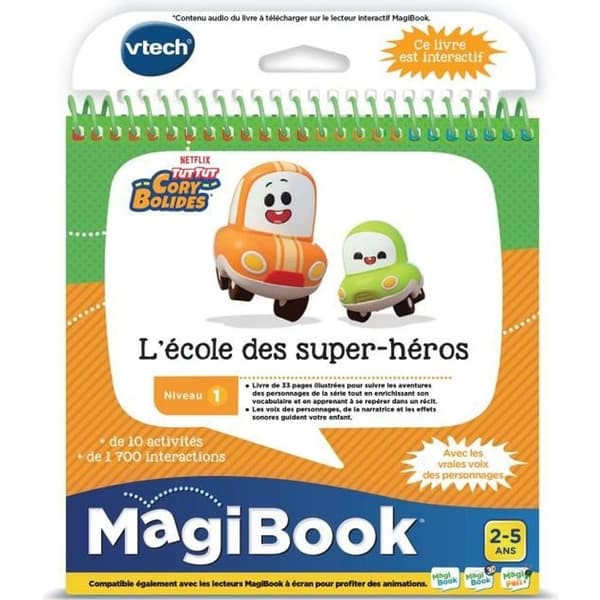 VTECH - Magibook - Tut Tut Cory Bolides - L'Ã ‰ ces des Super-HÃ © ros