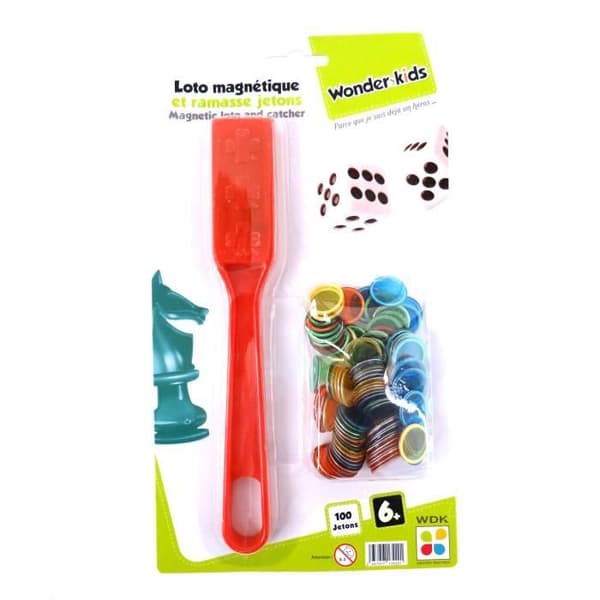 Magnetisk pick-up och 100 Loto-polletter - Wonderkids - Slumpmässig modell - Blandat - Från 6 år