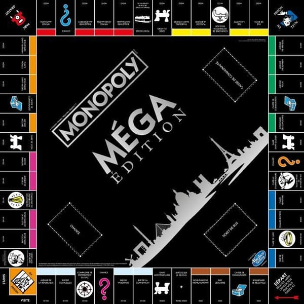 Monopoly Mega Edition, Brädspel, Nya rutor, skyskrapor och megahyror, VINNANDE RÖTT