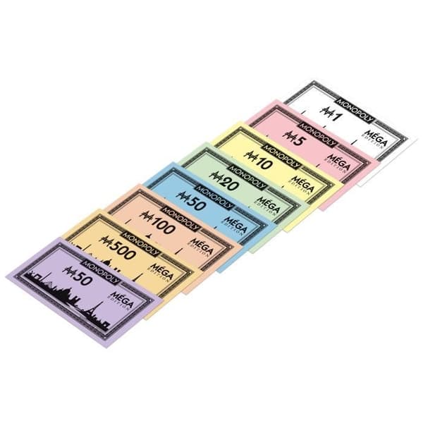 Monopoly Mega Edition, Brädspel, Nya rutor, skyskrapor och megahyror, VINNANDE RÖTT