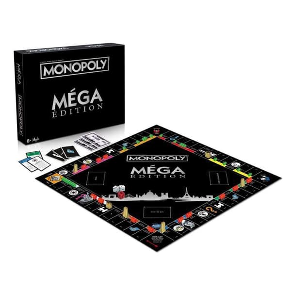 Monopoly Mega Edition, Brädspel, Nya rutor, skyskrapor och megahyror, VINNANDE RÖTT