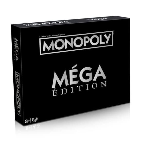 Monopoly Mega Edition, Brädspel, Nya rutor, skyskrapor och megahyror, VINNANDE RÖTT