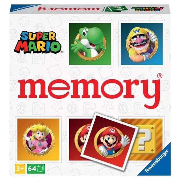 Memory Super Mario Ravensburger - Pedagogiskt spel för barn från 3 år