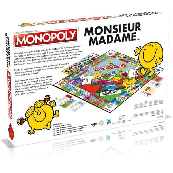 Monopol Monsieur Madame - Brädspel - VINNANDE RÖTTER - Monopol med Monsieur Madame-karaktärerna.