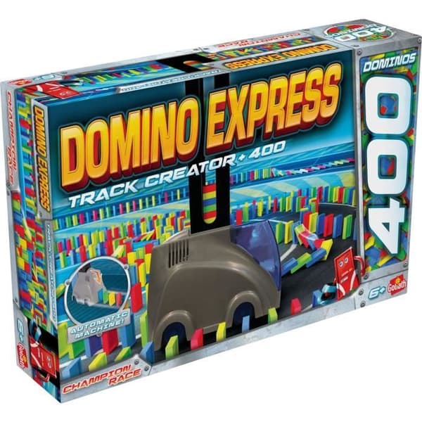 Domino GOLIATH Track Creator + 400 - Pussel- och strategispel för barn - Modell 381029.106 - Blå