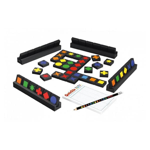 Brädspel - IELLO - Qwirkle deluxe - Reflektion och strategispel - Barn - Blandat - Vit