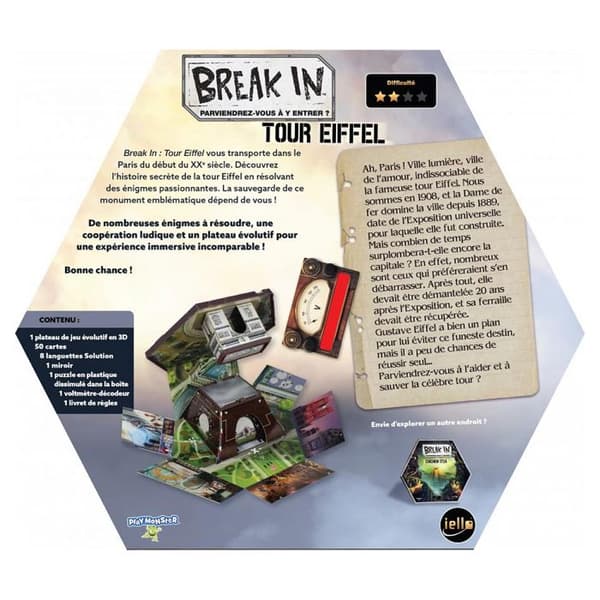 Escape game Iello Break In Eiffel Tower