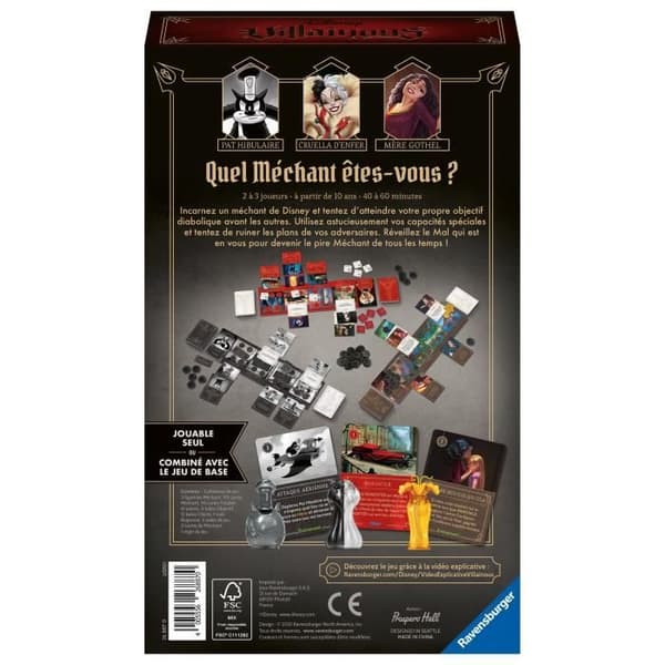 DISNEY VILLAINOUS - Expansion 3 - Cruelly Infectious - Ravensburger - Familjestrategispel för 2 spelare - från 10 år och uppåt