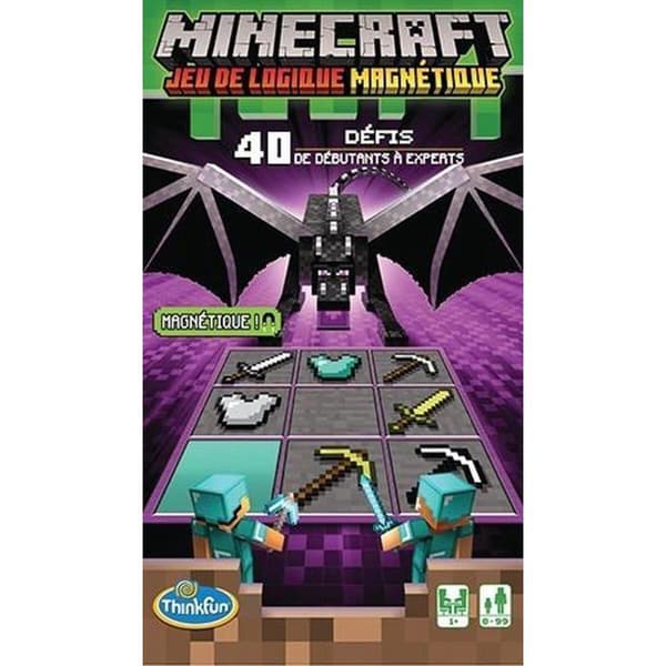 Magnetic Logic Game - RAVENSBURGER - Minecraft - Blå - Barn - Lila