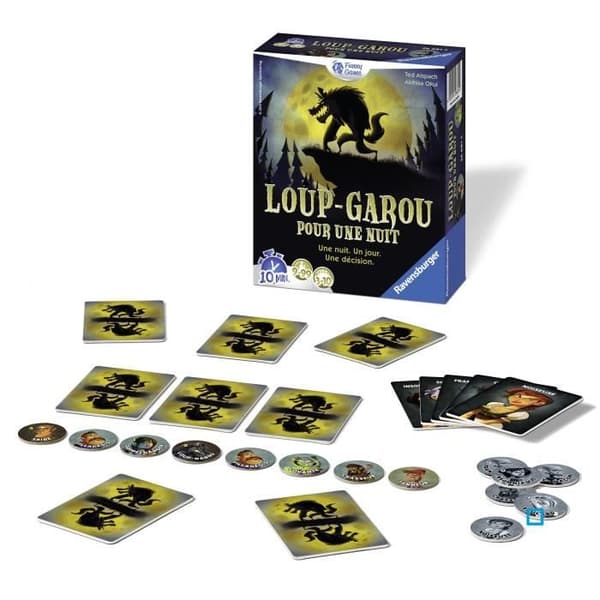 Werewolf for a Night - Ravensburger - Festspel för barn och vuxna - Rollspel - 3 till 10 spelare från 9 år