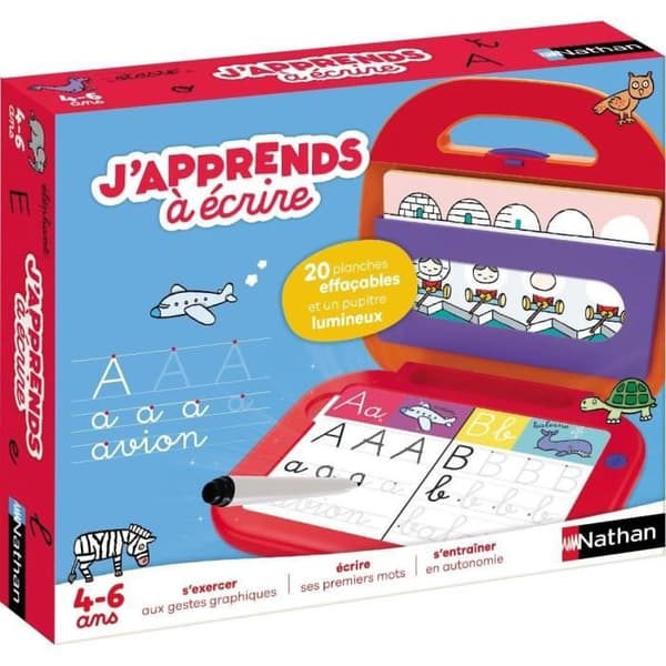 Pedagogiskt spel - NATHAN - Jag lär mig skriva 2.0 - Förberedande gester och lärande bokstäver