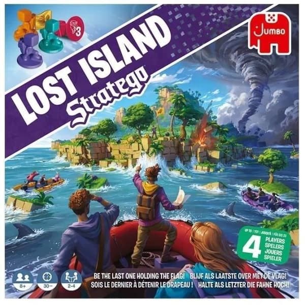 STRATEGO LOST ISLAND - Strategispel - DUJARDIN - Hitta den dolda flaggan innan den försvinner!