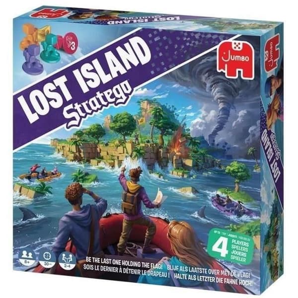 STRATEGO LOST ISLAND - Strategispel - DUJARDIN - Hitta den dolda flaggan innan den försvinner!