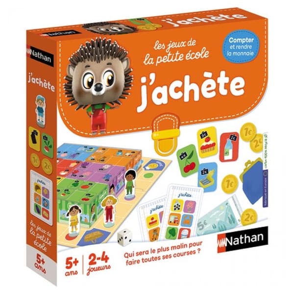 Brädspel - NATHAN - Jag köper - Racingspel med 6 butiker, 15 att spendera