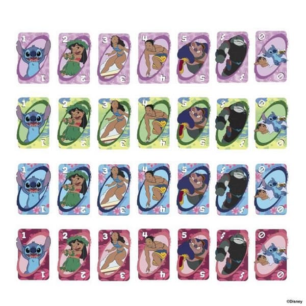 Mattel Games - Disney UNO Lilo och Stitch - Kortspel för barn och familj JCC10