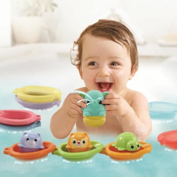 Pædagogisk spil Vtech Baby Cofret de Bain empilo rigo l´eu (FR)