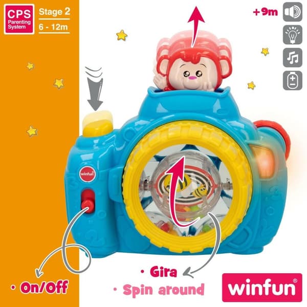 Lasten kamera Winfun Sininen 17 x 16,5 x 8 cm (6 osaa)