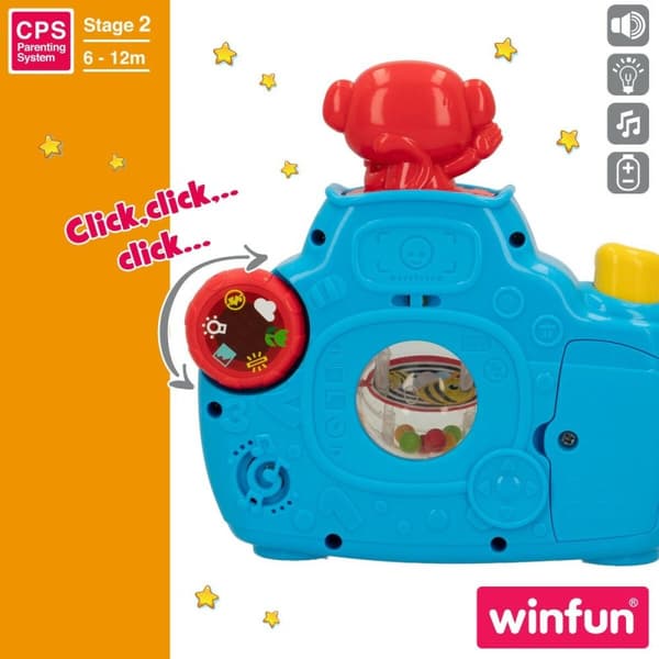 Lasten kamera Winfun Sininen 17 x 16,5 x 8 cm (6 osaa)
