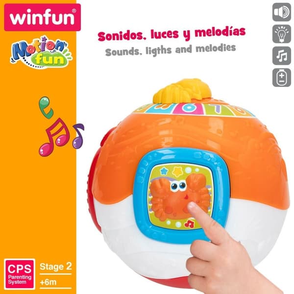 Soiva lelu Winfun 15 x 15 cm (4 osaa) Kamuolys