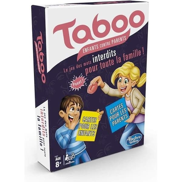 TABU Barn mot föräldrar, Reflektionsbrädspel, Brädspel för familjens franska version