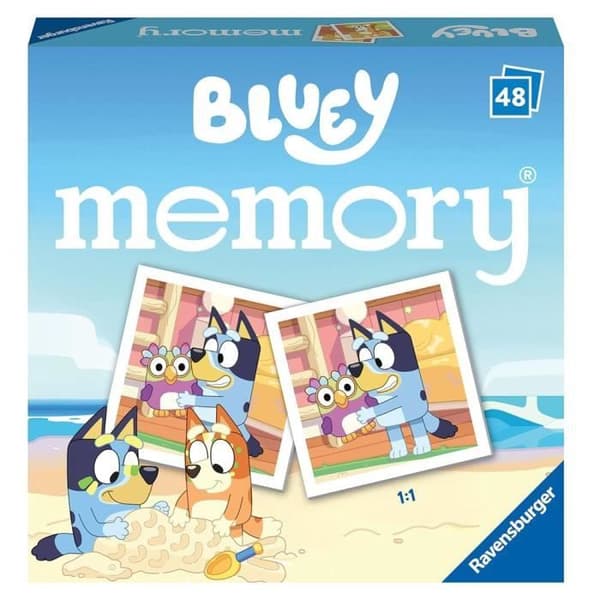 Brädspel - RAVENSBURGER - Mini Memory® Bluey - 48 bildkort - Främjar koncentrationen
