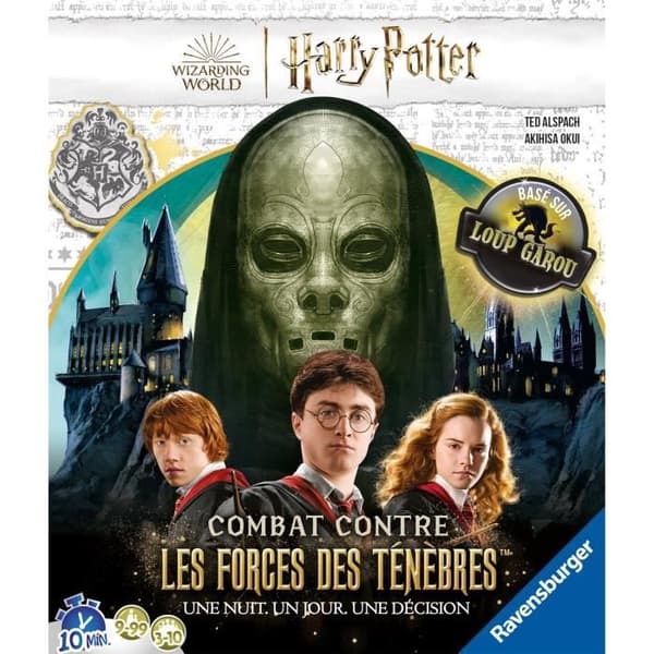 Harry Potter-brädspel Kämpa mot mörkrets krafter, baserat på spelet Werewolf, For 9 Years, Ravensburger, 27354