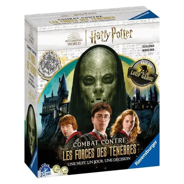 Harry Potter-brädspel Kämpa mot mörkrets krafter, baserat på spelet Werewolf, For 9 Years, Ravensburger, 27354