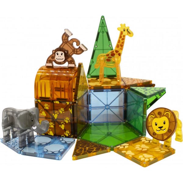 MAGNA-TILES Safari Animals - magneettirakennussarja, 25 osaa