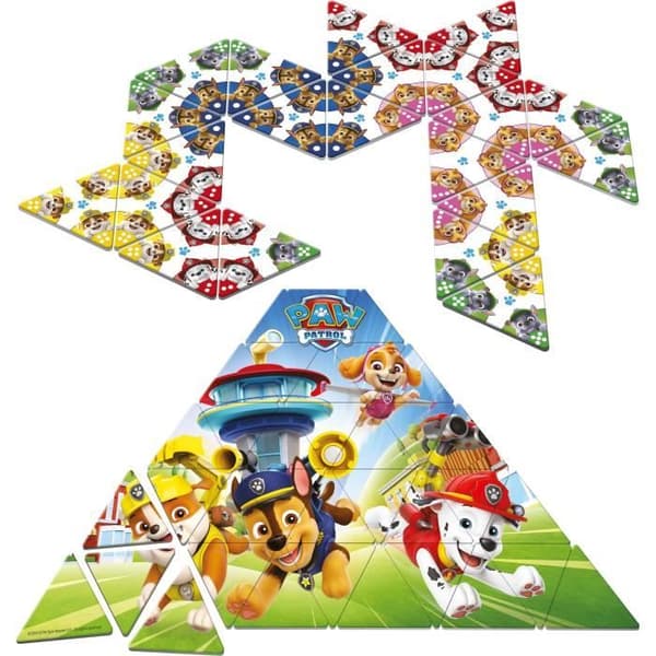 Brädspel - GOLIATH - Paw Patrol Junior Triominos - Triangulära dominobrickor från 3 år