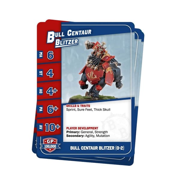 NY! Blood Bowl Chaos Dwarf Team – Card Pack