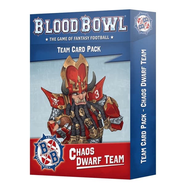 NY! Blood Bowl Chaos Dwarf Team – Card Pack