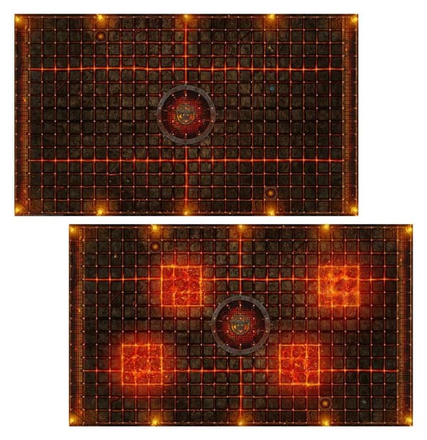 NY! Chaos Dwarf Team – Double-sided Pitch and Dugouts Set