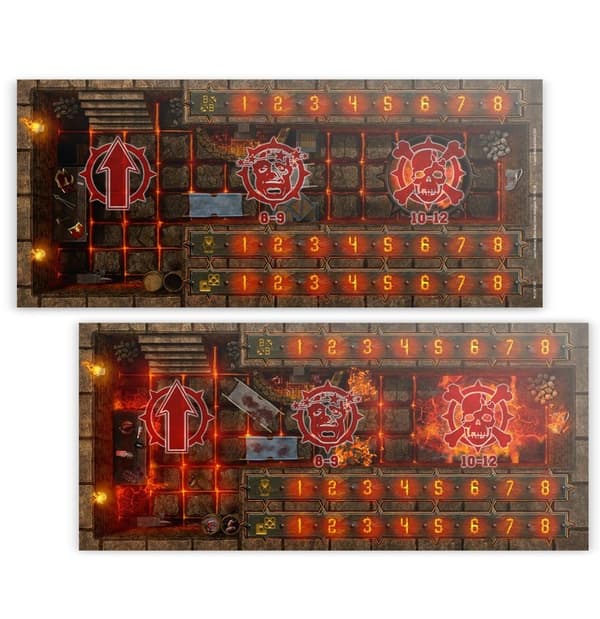 NY! Chaos Dwarf Team – Double-sided Pitch and Dugouts Set