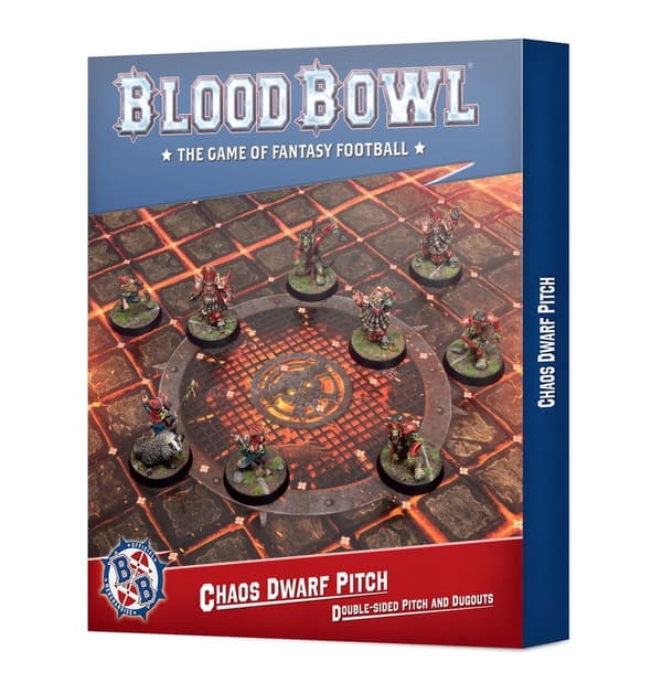 NY! Chaos Dwarf Team – Double-sided Pitch and Dugouts Set