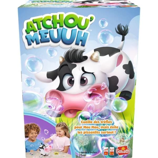 Brädspel - GOLIATH - Atchou'Meuuh - Samla klöver och undvik allergier! Från 4 år