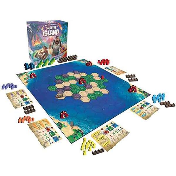 Asmodee Overlev øen: Spænding Eventyr Og Spænding! Brætspil