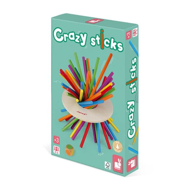 Crazy Sticks skicklighetsspel - JANOD - Trä - från 3 år och uppåt