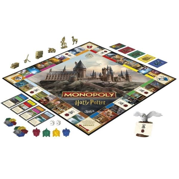 Monopol Harry Potter utgåvan, Brädspel, Magiska äventyr på Hogwarts, från 8 år, 2 till 6 spelare