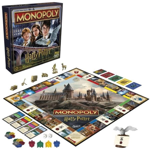 Monopol Harry Potter utgåvan, Brädspel, Magiska äventyr på Hogwarts, från 8 år, 2 till 6 spelare