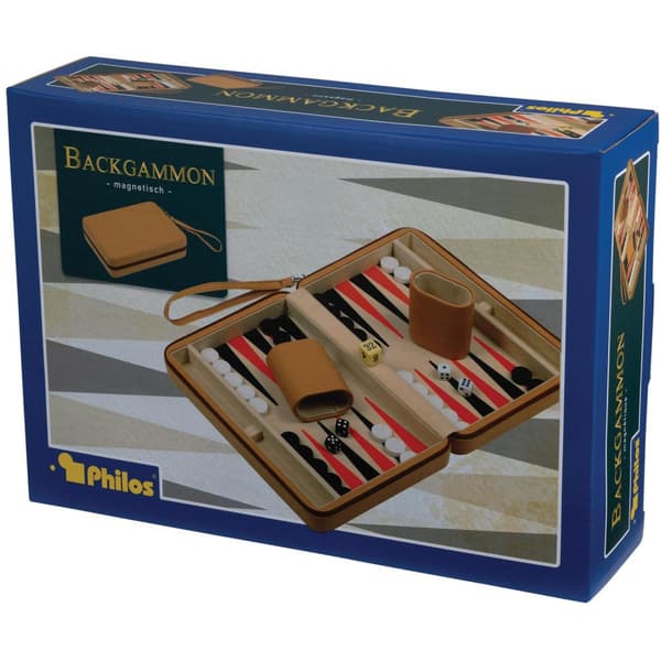 Philos Leros backgammon rejsespil