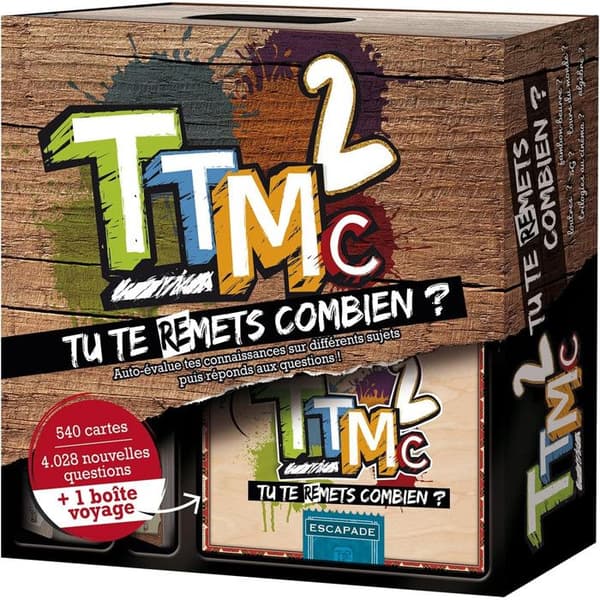Brädspel - TTMC2 - Atmosfär - Allmän kunskap frågesport - Vuxen - Vit - Flerfärgad