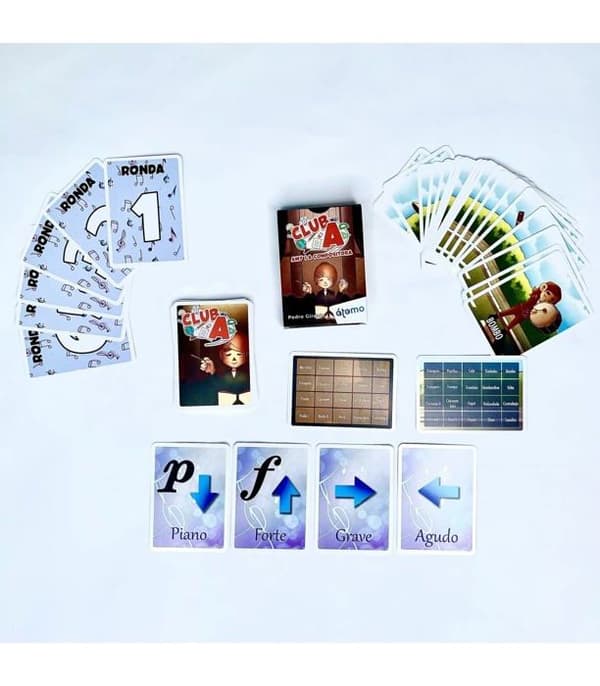 Brädspel - brädspel Atomo-spel - XAG-29451 -, Kompositör Amy the composer Club Card Game,, Multicolor