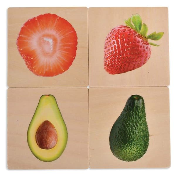 TickiT - Frukt och grönsaker Mix &amp; Match Memo - HJÄRTSKAP