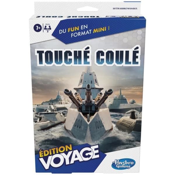 Touché sunk Voyage, resebrädspel för 2 spelare, resespel, spel för barn, från 7 år och uppåt, Hasbro Gaming