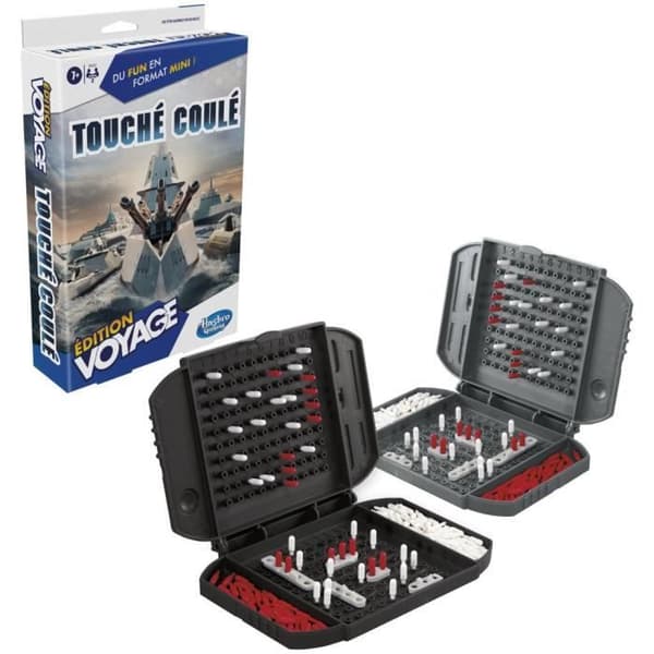 Touché sunk Voyage, resebrädspel för 2 spelare, resespel, spel för barn, från 7 år och uppåt, Hasbro Gaming