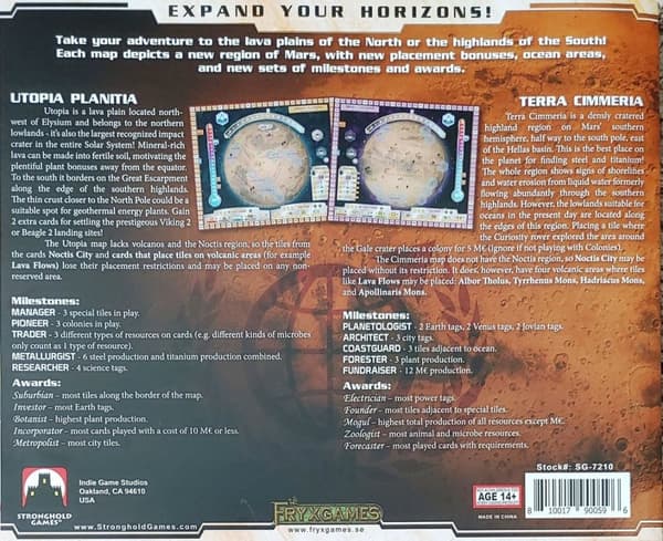 Terraforming Mars: Utopia & Cimmeria - BrÃ¤dspel