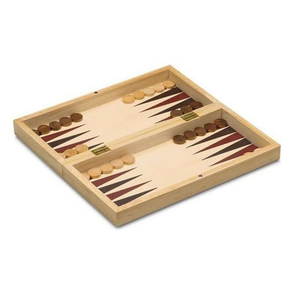 Set med 3 Brädspel Cayro 648 Trä 29 x 29 cm 3 i 1 Schack Backgamon Ladies